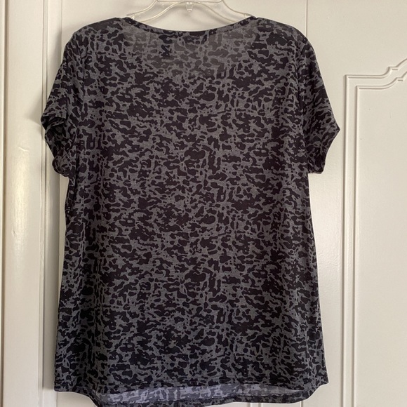 Black and gray camo/animal print top - Picture 5 of 5